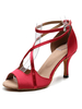 Chaussures de danse latine Chaussures de danse rouge