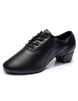 Chaussures de Danse latine noir chaussures à lacets Synthétique chaussures pour hommes