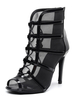 Chaussures de danse latine personnalisées pour femmes Bottes de danse à bout ouvert