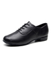 Chaussures de danse latine pour hommes Chaussures de danse de salon à bout rond noir