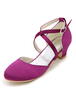 Chaussures de fille de fleur ivoire en Satin ballerines d