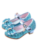 Chaussures de Filles de Soirées à Cuir Synthétique en Paillettes avec Bout Rond avec Boucles Décors avec Noeud Bicolores Chaussures de Enfants de Soirées