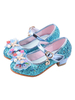 Chaussures de Filles de Soirées à Cuir Synthétique en Paillettes avec Bout Rond avec Boucles Décors avec Noeud Multicolores Chaussures de Enfants de Soirées