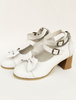 Chaussures de lolita en Synthétique blanc à talons chiots Déguisements Halloween