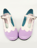 Chaussures de lolita Pourpre artistique à talons prismes Déguisements Halloween