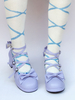Chaussures de lolita sublimes Pourpre à bout rond Déguisements Halloween