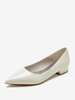 Chaussures De Mariage Ballerines De Mère De Mariée Vernis Tige Bout Pointu