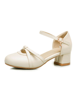 Chaussures de mariage chaussure à bas talon à boucle