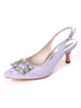 Chaussures de mariage en dentelle blanche strass bout pointu talon aiguille chaussures de mariée