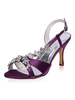 Chaussures de mariage en satin bout ouvert strass talon aiguille chaussures de mariée chaussures dinvité de mariage