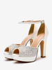 Chaussures De Mariage Escarpins De Mariée Bout Ouvert Perles