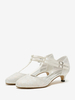 Chaussures de mariage Escarpins de mariée en dentelle à bout rond