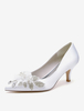 Chaussures de mariage Escarpins de mariée en satin à bout pointu