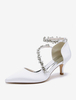 Chaussures de mariage Escarpins de mariée en satin à bout pointu