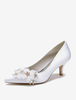 Chaussures de mariage Escarpins de mariée en satin à bout pointu