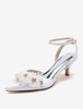 Chaussures de mariage Escarpins de mariée en satin à bout pointu