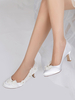 Chaussures de mariage Escarpins de mariée en satin à bout rond