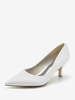 Chaussures de mariage Escarpins de mariée en soie et en satin à bout pointu