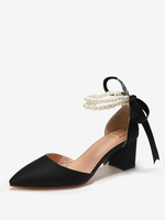 Chaussures de mariage Escarpins de mariée Satin Bout pointu