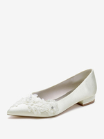 Chaussures de mariage Escarpins de mariée Satin Bout pointu