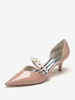 Chaussures De Mariage Escarpins De Mariée Vernis Haut Bout Pointu Perles