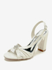 Chaussures De Mariage Escarpins De Mère De Mariée Vernis Dessus Bout Ouvert Strass