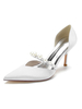 Chaussures de Mariage Femme à Talons Hauts avec Bout Pointu Unicolore