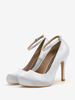 Chaussures de Mariage Femme à Talons Hauts avec Bout Rond Unicolore