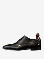 Chaussures de mariage Oxford à bout rond pour hommes Brouges