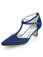 Chaussures de mariage paillettes argent pointu des années 1920 chaton talons chaussures Vintage