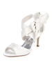 Chaussures de mariage pour femmes Chaussures de mariée en dentelle blanche