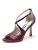 Chaussures de mariage pour femmes Satin Peep Toe Talon aiguille Chaussures de mariée