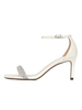 Chaussures de mariage pour femmes strass cuir PU bout carré chaussures de mariée plates