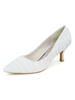 Chaussures de mariage Satin blanc pointu tree talon bridal talon bridal talon
