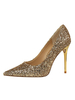 Chaussures de mariée à talons en tissu de paillettes