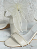Chaussures de mariée à talons épais