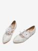 Chaussures de mariée en cuir PU à bout rond