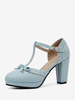 Chaussures De Mariée En Cuir PU Bout Pointu Nœuds Chaussures De Mariage Vintage