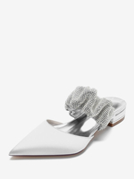 Chaussures de Mariée Femme à Plate avec Bout Pointu Unicolore