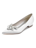 Chaussures de Mariée Femme à Plate avec Bout Pointu Unicolore
