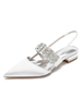 Chaussures de Mariée Femme à Plate avec Bout Pointu Unicolore