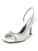 Chaussures de Mariée Femme à Talons Hauts avec Bout Ouvert Unicolore