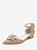 Chaussures de Mariée Femme avec Bout Pointu en Paillette Unicolore