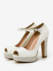 Chaussures De Mariée Pour Femme En Cuir PU Chaussures De Mariée
