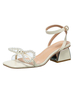 Chaussures de mariée pour femmes Perles PVC Upper Square Toe Puppy Heel Chaussures de mariée