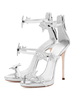 Chaussures de mariée pour femmes strass cuir PU bout pointu talon aiguille chaussures de mariée