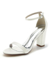 Chaussures de Mariées Femme avec Bout Ouvert Unicolore