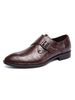 Chaussures de mocassins en cuir à bout rond de qualité pour hommes