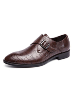 Chaussures de mocassins en cuir à bout rond de qualité pour hommes