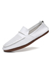 Chaussures de mocassins pour hommes à enfiler en cuir PU à bout rond ombré